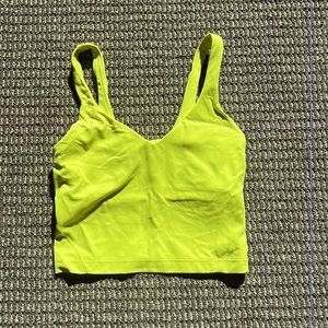 Lululemon align tank, size 2, neon yellow
